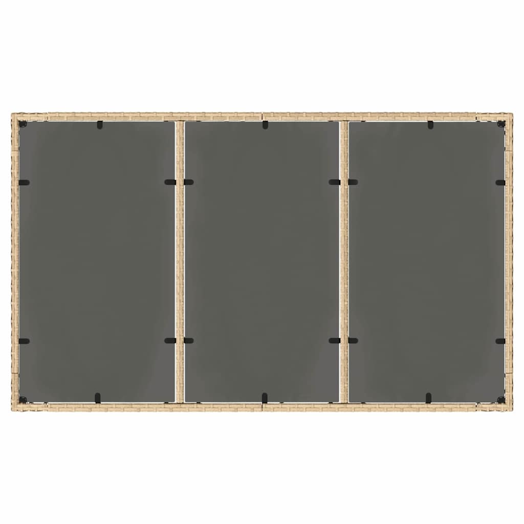 Have Spisebordssæt 7 pcs Beige polyrattan