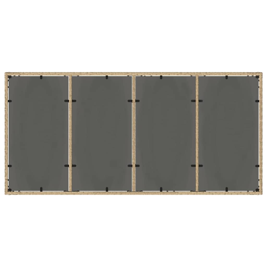 Have Spisebordssæt 9 pcs Beige polyrattan