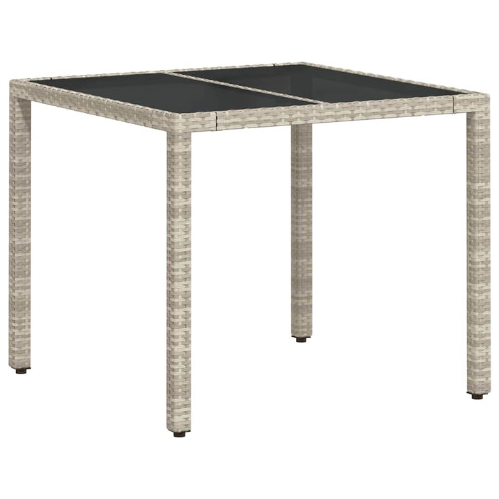Have Spisebordssæt 3 pcs Lysegrå polyrattan