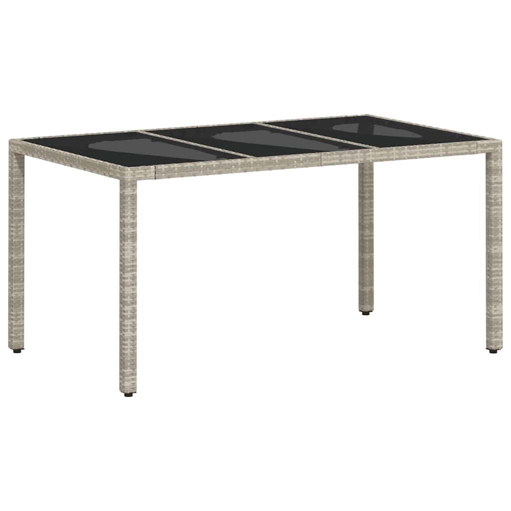 Have Spisebordssæt 5 pcs Lysegrå polyrattan