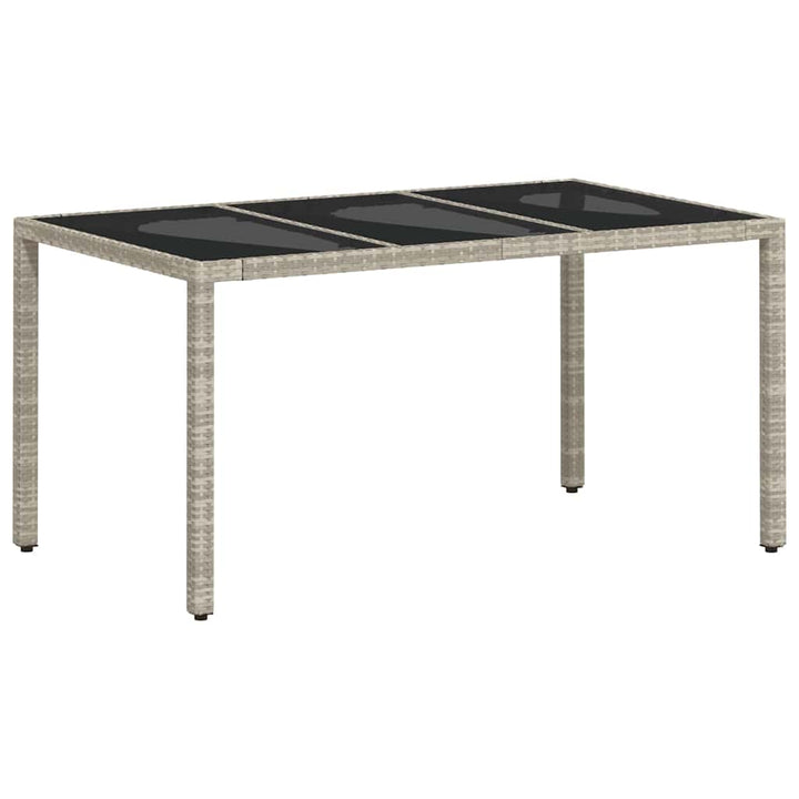 Have Spisebordssæt 5 pcs Lysegrå polyrattan