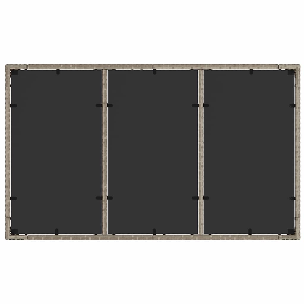 Have Spisebordssæt 5 pcs Lysegrå polyrattan