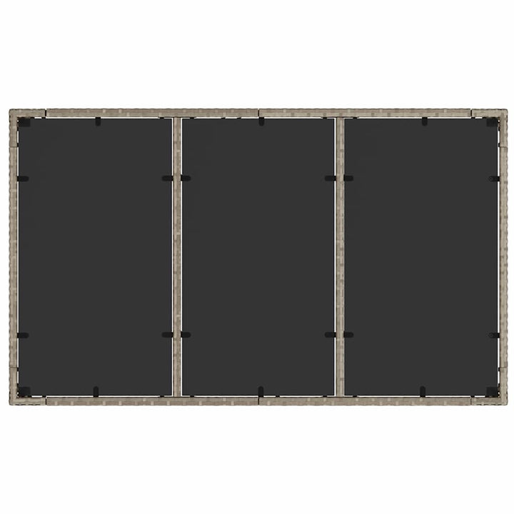 Have Spisebordssæt 5 pcs Lysegrå polyrattan