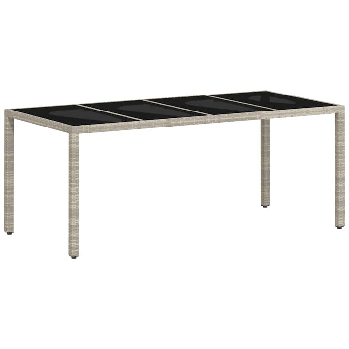 Have Spisebordssæt 7 pcs Lysegrå polyrattan