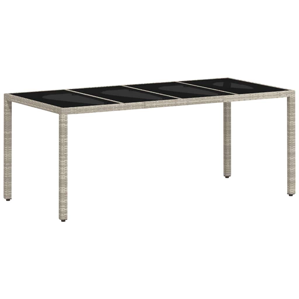 Have Spisebordssæt 9 pcs Lysegrå polyrattan