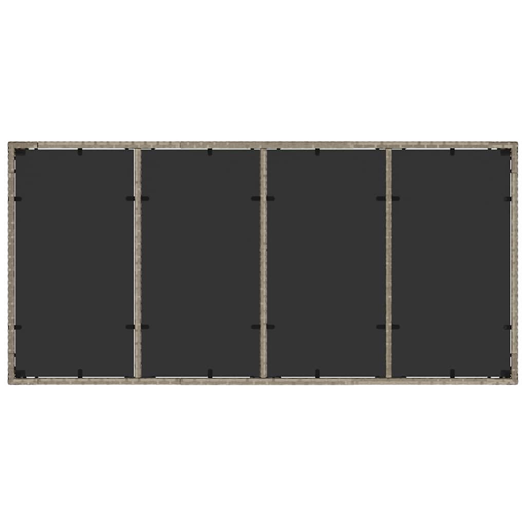 Have Spisebordssæt 9 pcs Lysegrå polyrattan
