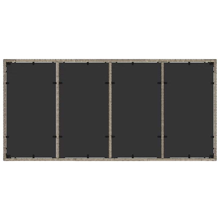 Have Spisebordssæt 9 pcs Lysegrå polyrattan