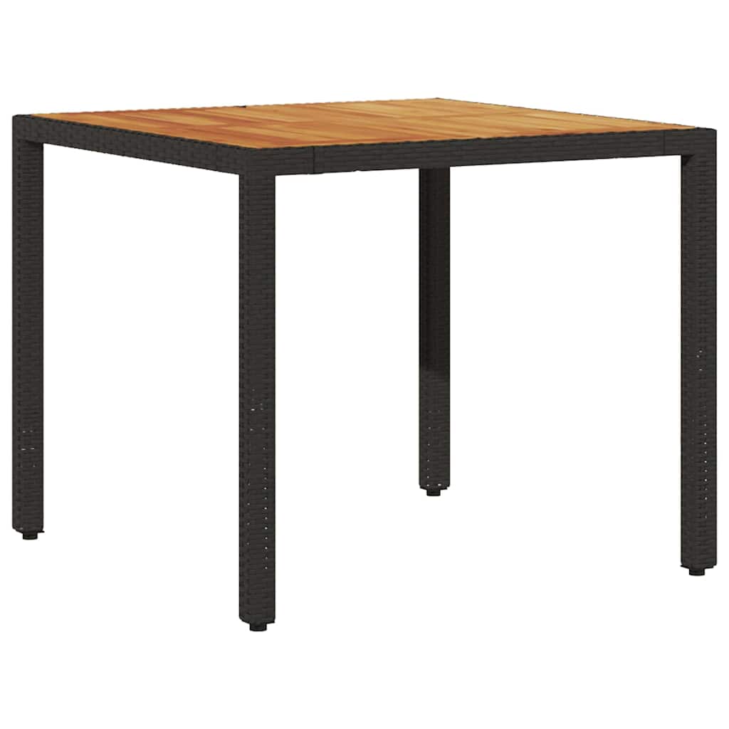 Have Spisebordssæt 3 stk. Sort polyrattan