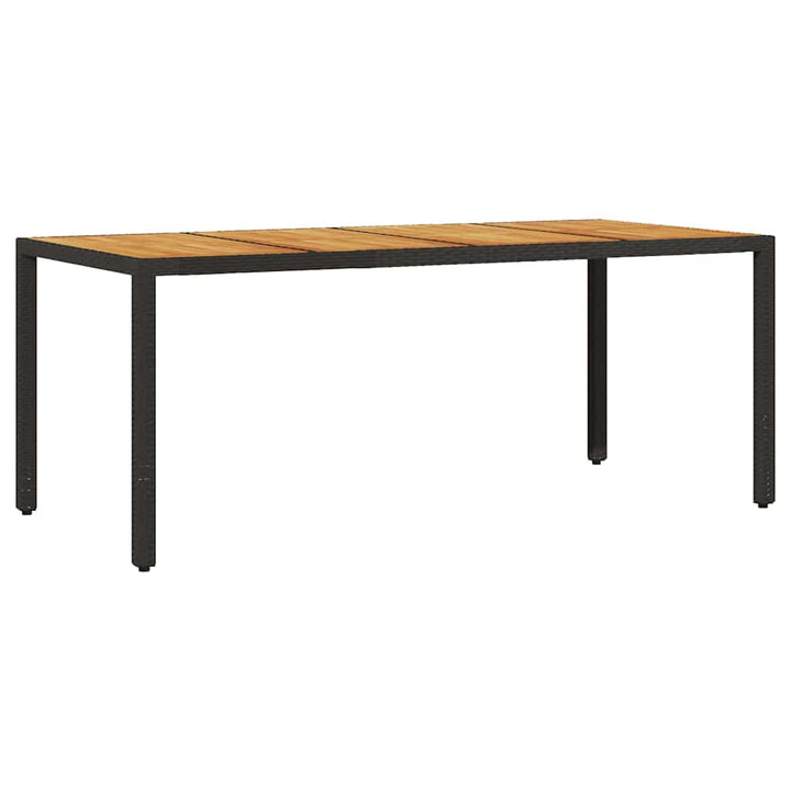 Have Spisebordssæt 7 pcs Sort polyrattan