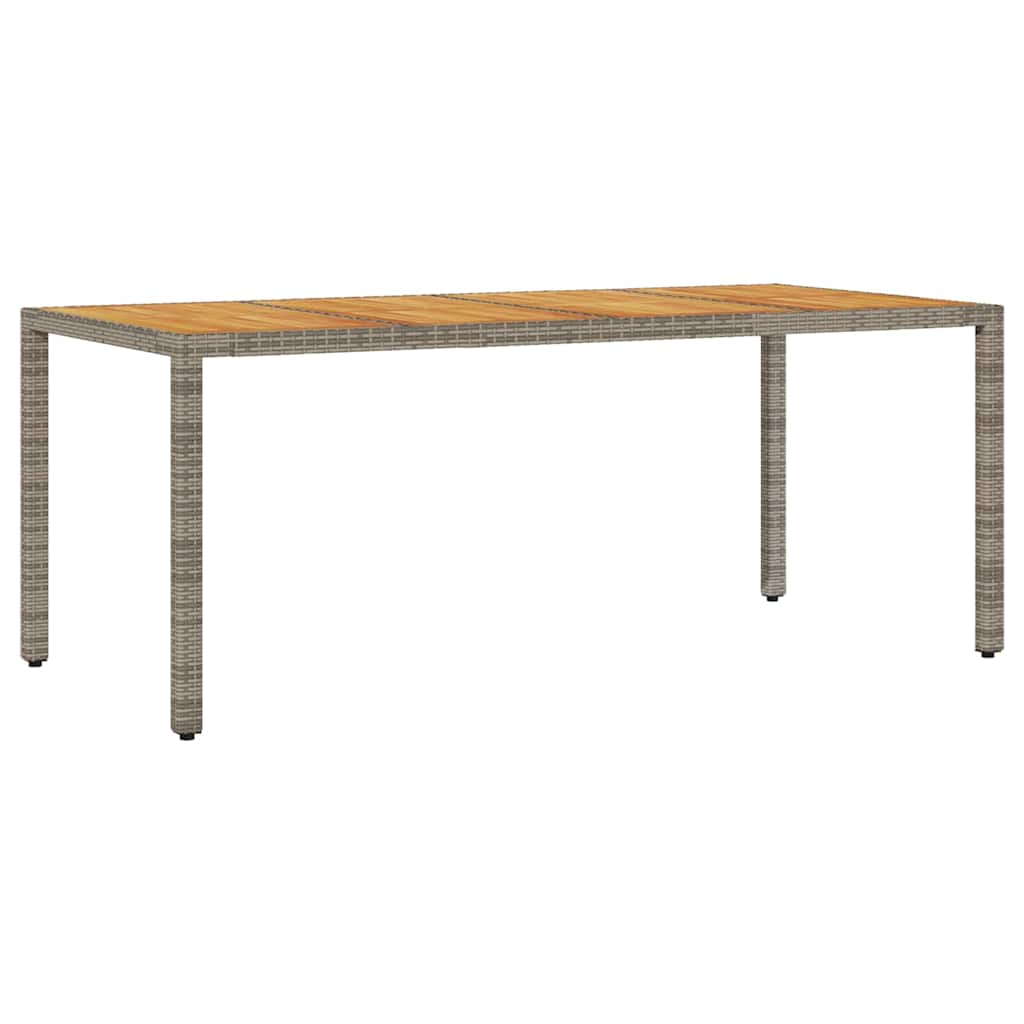 Have Spisebordssæt 7 pcs Grå polyrattan