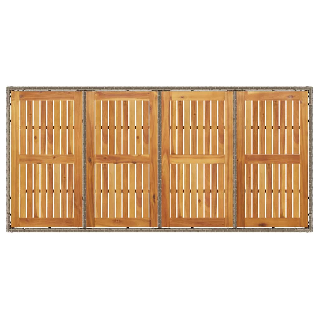 Have Spisebordssæt 9 pcs Grå polyrattan