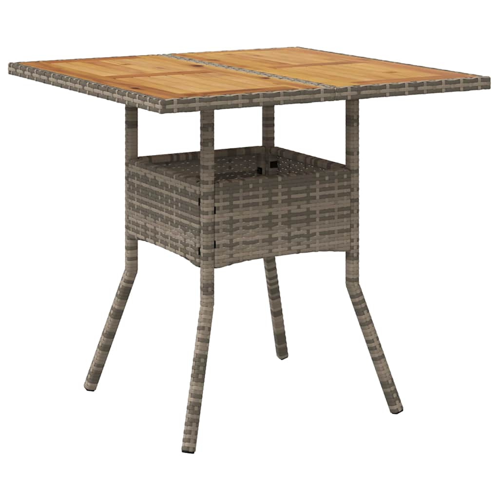 Have Spisebordssæt 5 pcs Grå polyrattan