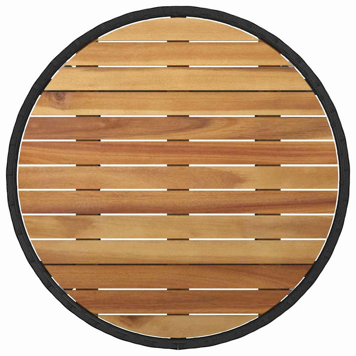 Have Spisebordssæt 3 pcs Sort polyrattan