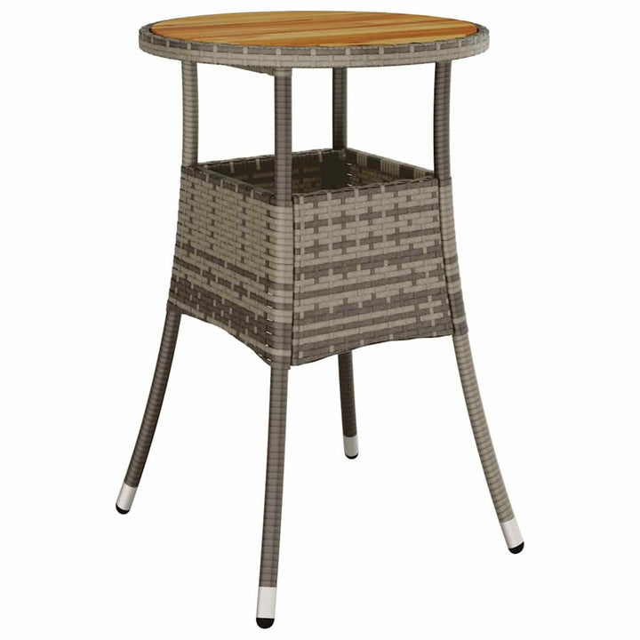 Have Spisebordssæt 5 pcs Grå polyrattan
