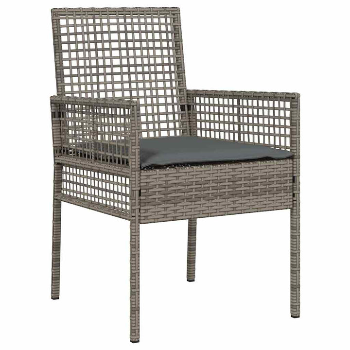 Have Spisebordssæt 5 pcs Grå polyrattan