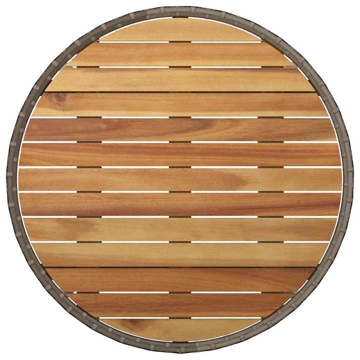 Have Spisebordssæt 5 pcs Grå polyrattan
