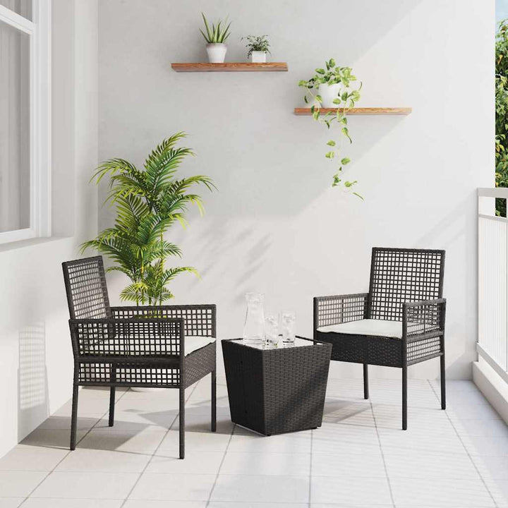 Have Bistro Sæt 3 stk. Sort polyrattan