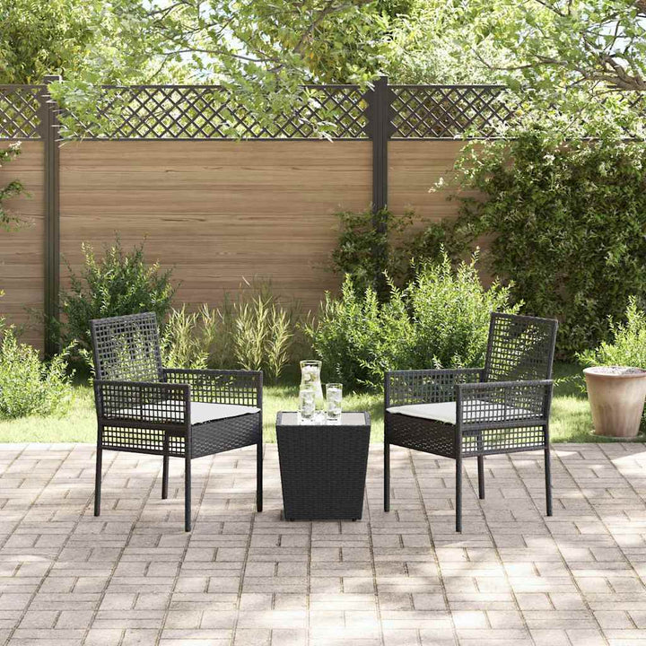 Have Bistro Sæt 3 stk. Sort polyrattan