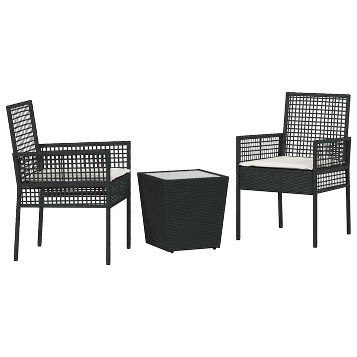 Have Bistro Sæt 3 stk. Sort polyrattan