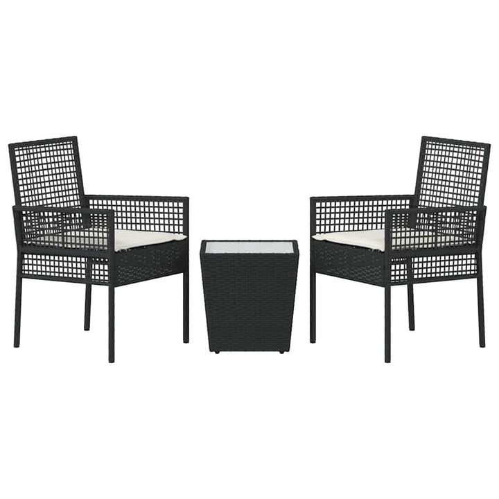 Have Bistro Sæt 3 stk. Sort polyrattan