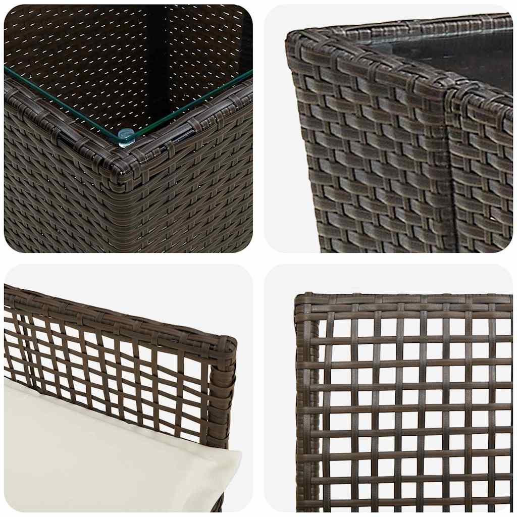 Have Bistro Sæt 3 pcs Brun polyrattan
