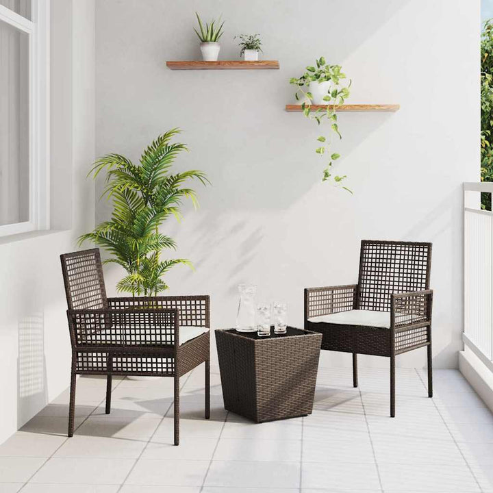 Have Bistro Sæt 3 pcs Brun polyrattan