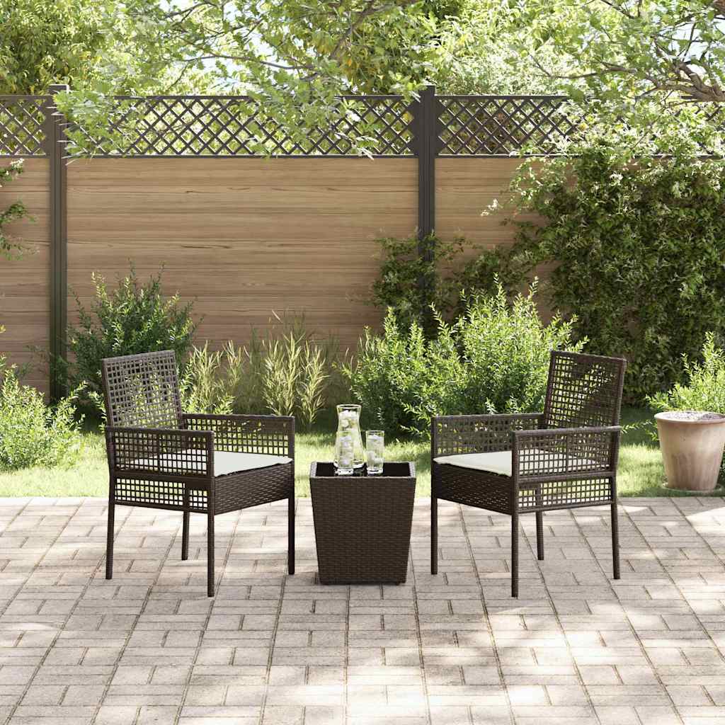 Have Bistro Sæt 3 pcs Brun polyrattan