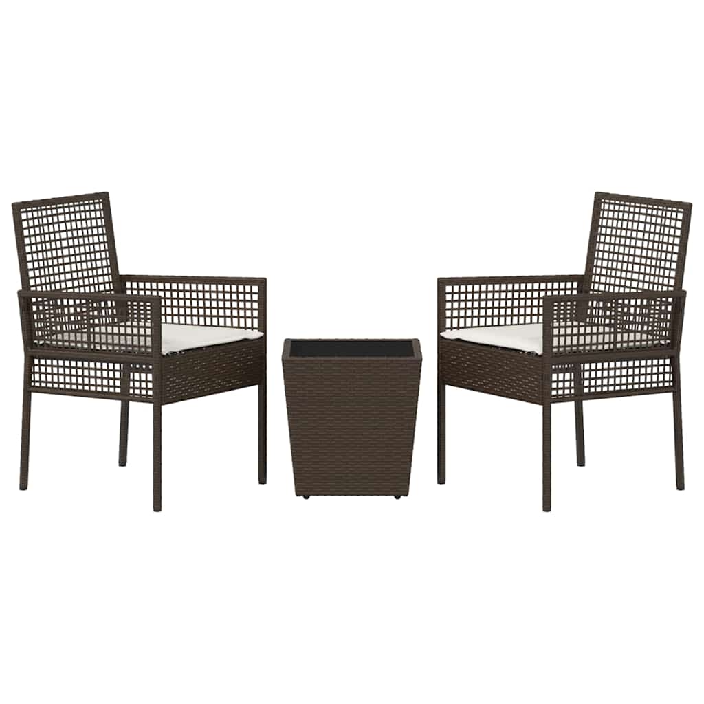 Have Bistro Sæt 3 pcs Brun polyrattan