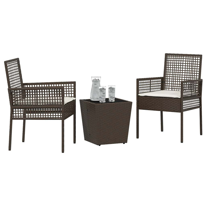 Have Bistro Sæt 3 pcs Brun polyrattan