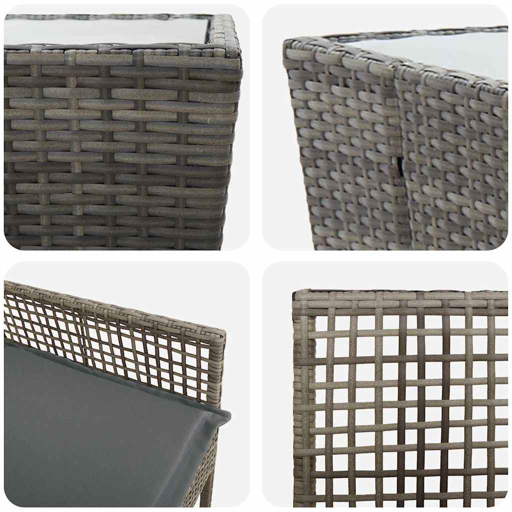 Have Bistro Sæt 3 pcs Grå polyrattan