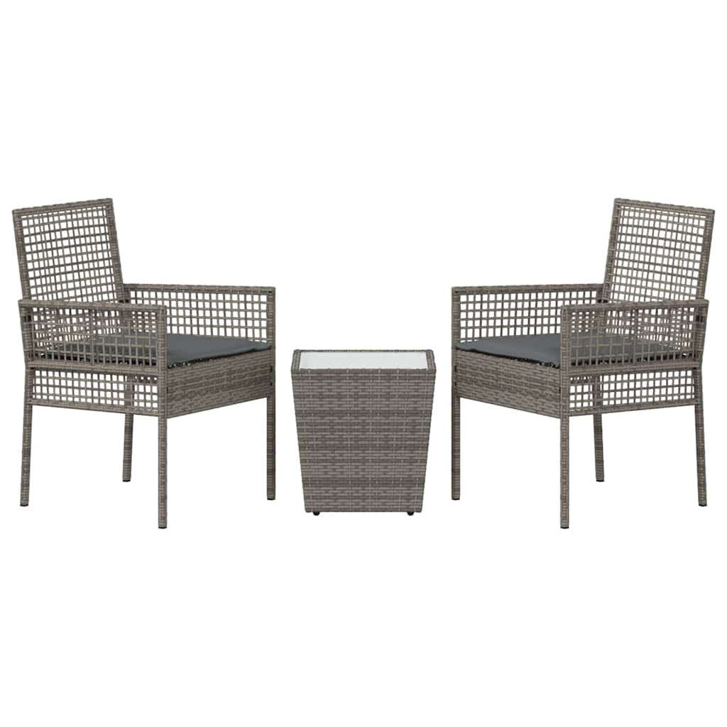 Have Bistro Sæt 3 pcs Grå polyrattan