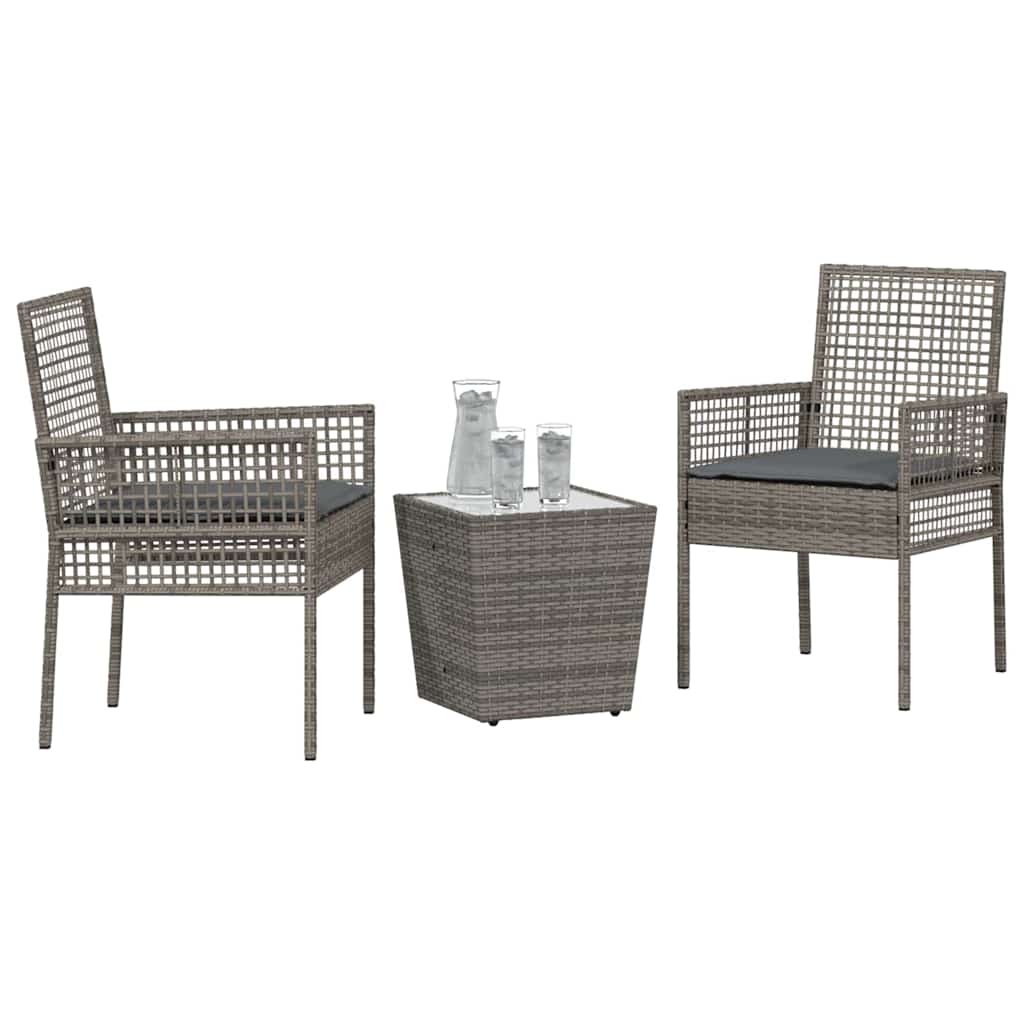 Have Bistro Sæt 3 pcs Grå polyrattan