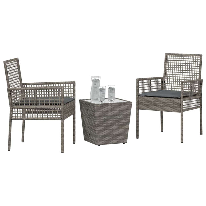 Have Bistro Sæt 3 pcs Grå polyrattan