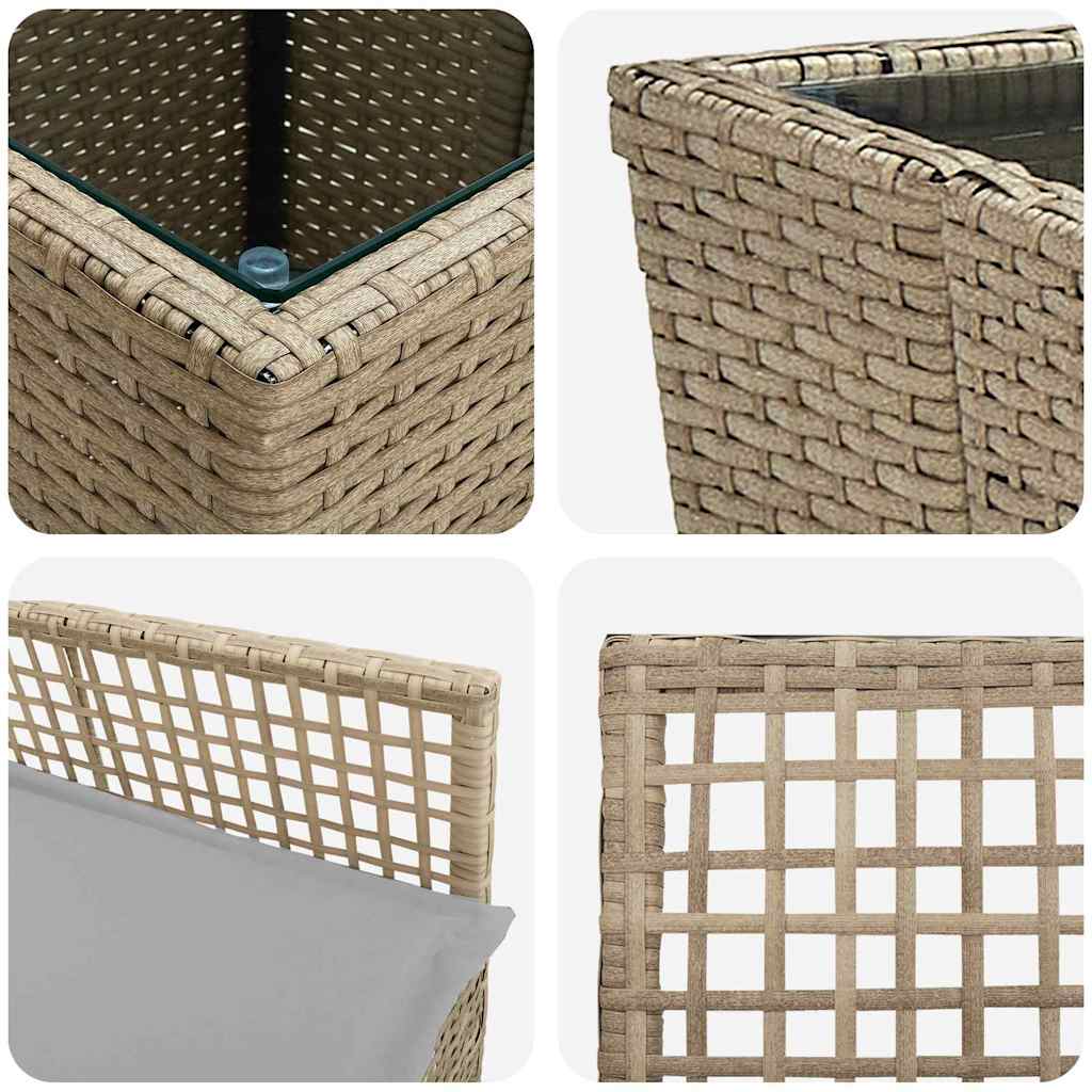 Have Bistro Sæt 3 pcs Beige polyrattan
