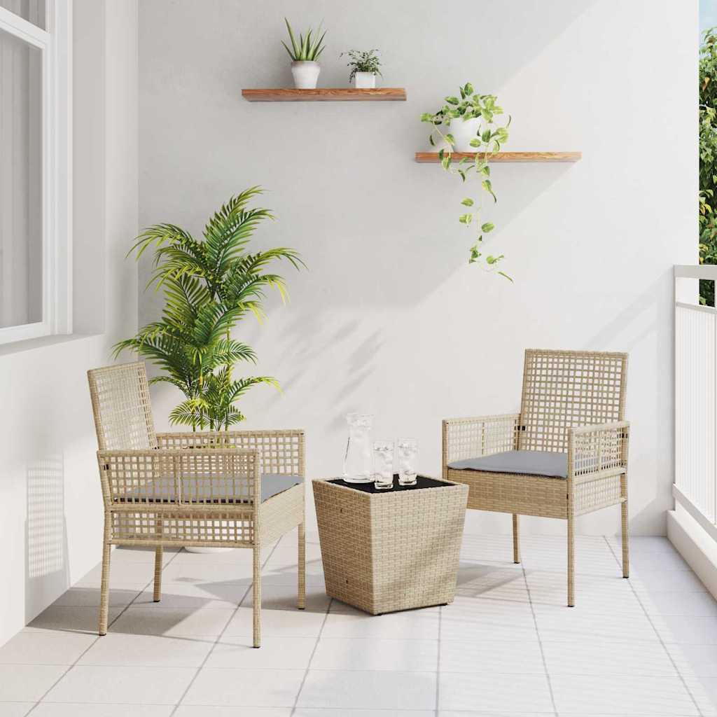 Have Bistro Sæt 3 pcs Beige polyrattan