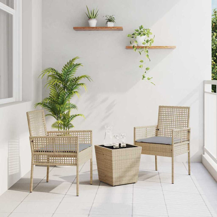 Have Bistro Sæt 3 pcs Beige polyrattan