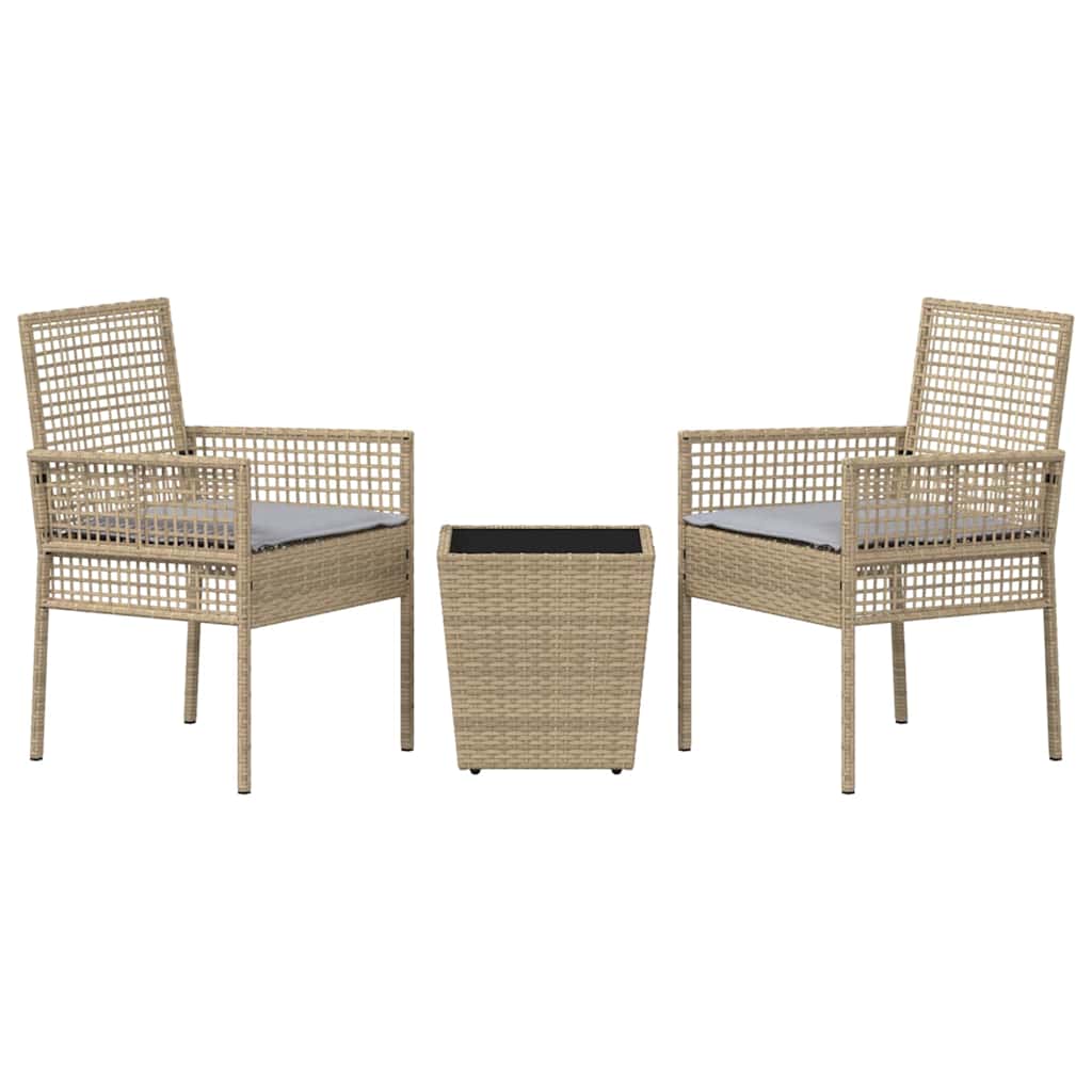 Have Bistro Sæt 3 pcs Beige polyrattan