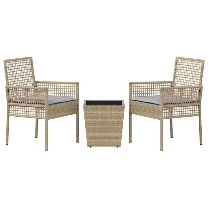 Have Bistro Sæt 3 pcs Beige polyrattan