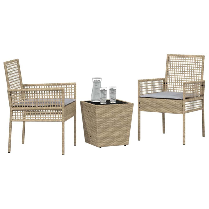 Have Bistro Sæt 3 pcs Beige polyrattan