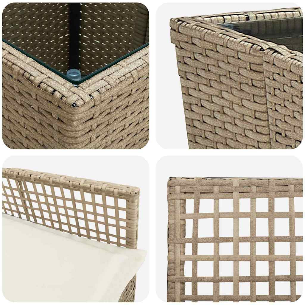 Have Bistro Sæt 3 pcs Beige polyrattan
