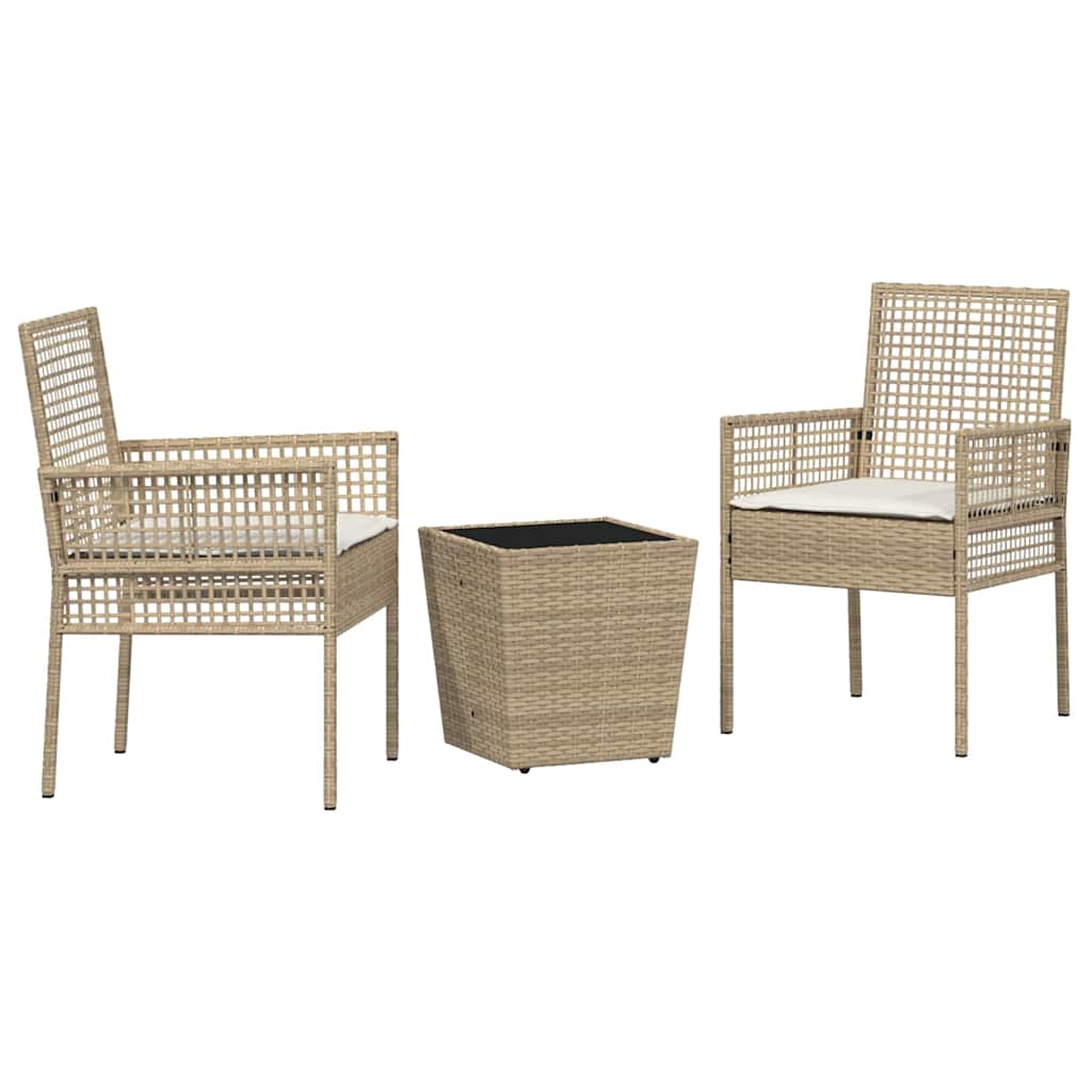 Have Bistro Sæt 3 pcs Beige polyrattan