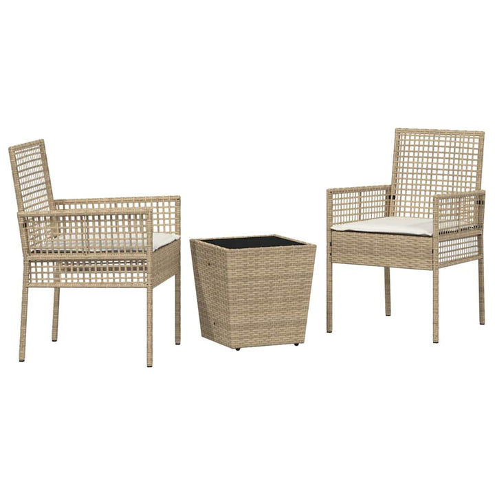 Have Bistro Sæt 3 pcs Beige polyrattan