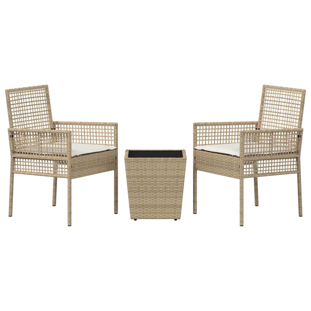 Have Bistro Sæt 3 pcs Beige polyrattan