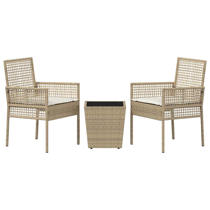 Have Bistro Sæt 3 pcs Beige polyrattan
