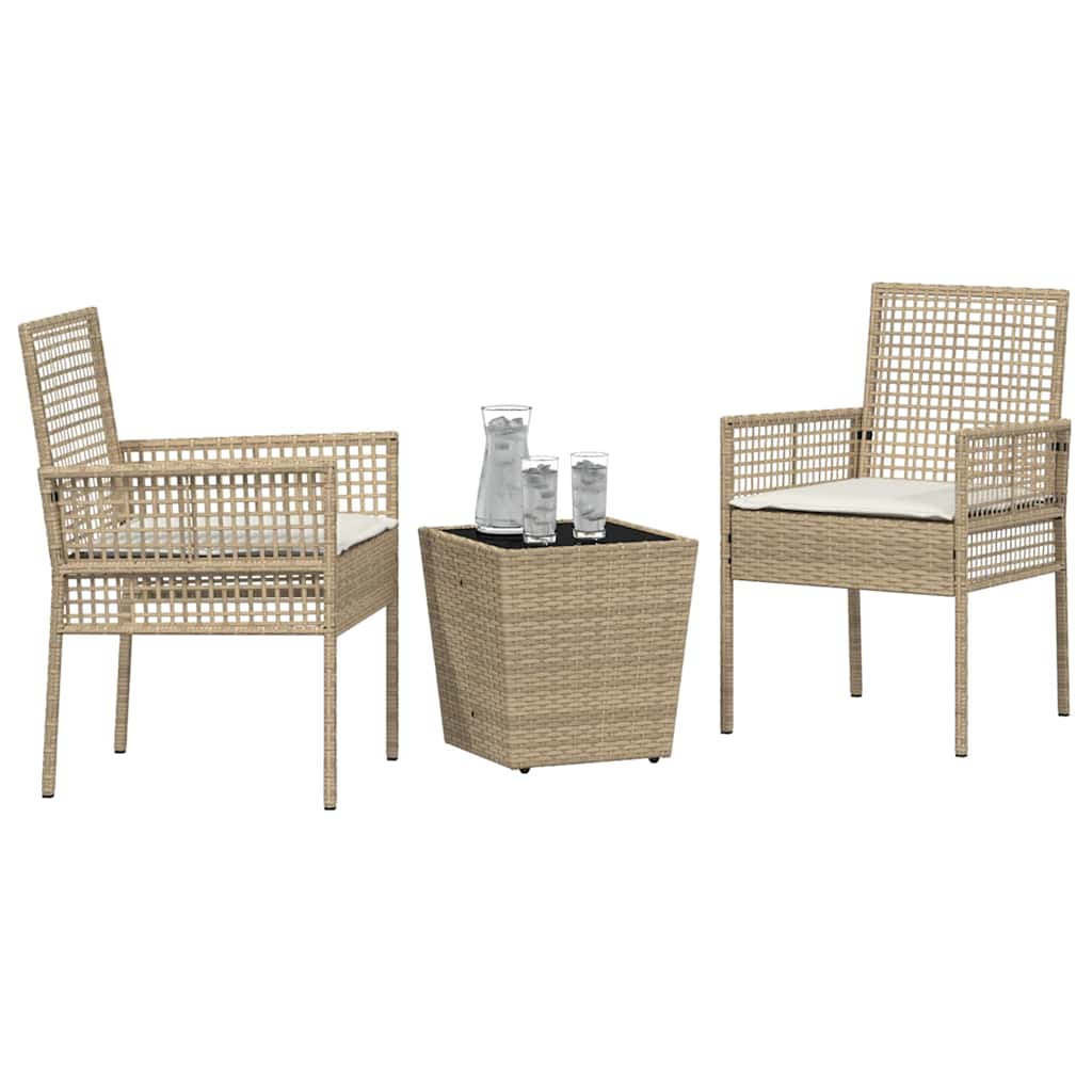 Have Bistro Sæt 3 pcs Beige polyrattan