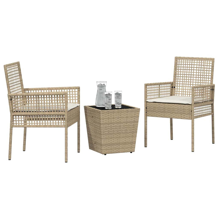 Have Bistro Sæt 3 pcs Beige polyrattan