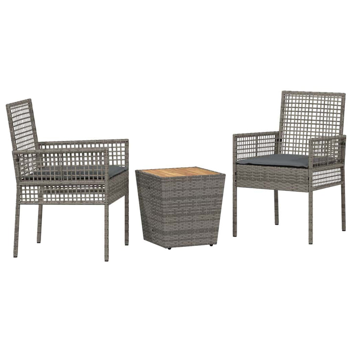 Have Bistro Sæt 3 pcs Grå polyrattan