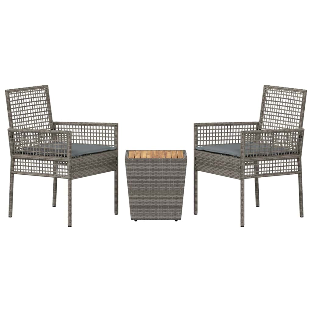 Have Bistro Sæt 3 pcs Grå polyrattan