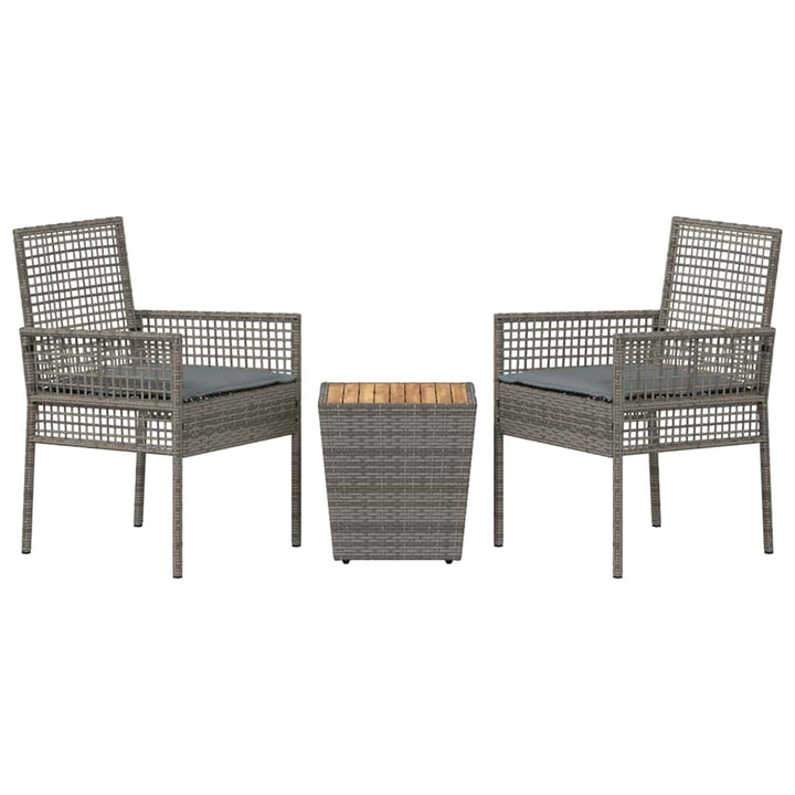 Have Bistro Sæt 3 pcs Grå polyrattan