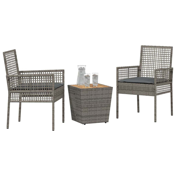 Have Bistro Sæt 3 pcs Grå polyrattan